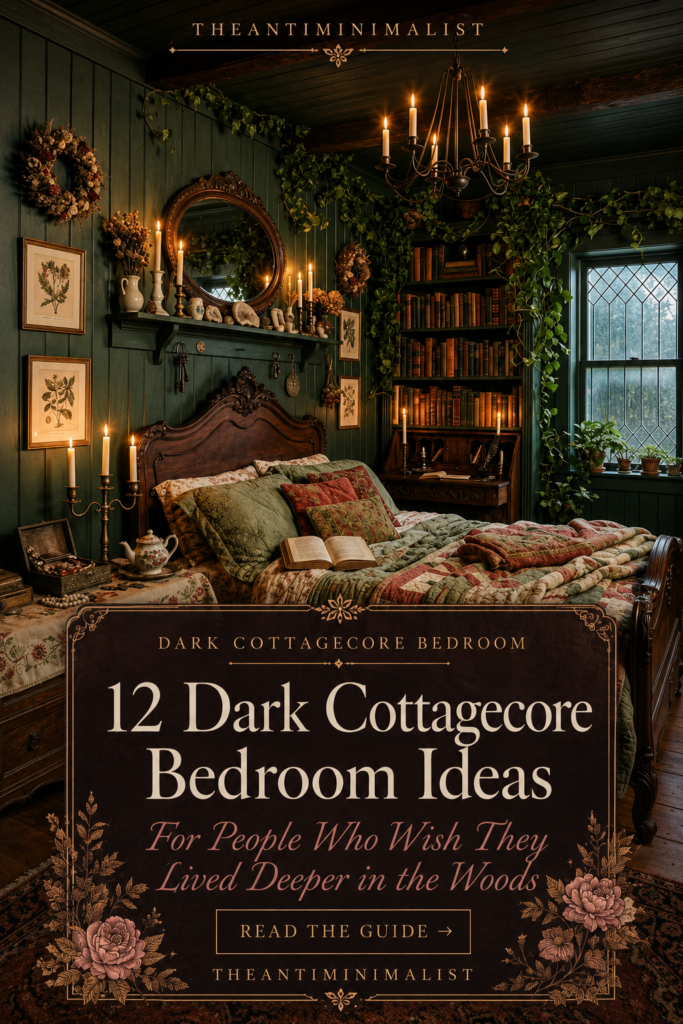 12 Dark Cottagecore Bedroom Ideas For the Bedroom That Belongs in the Forest