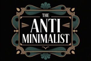 Art deco logo for The Anti Minimalist