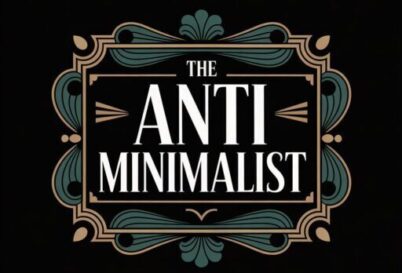 Art deco logo for The Anti Minimalist
